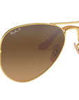 Aviator Gradient RB3025 112/M2 Gold Brown