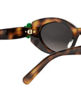 Dior Clover B1I Havana Oval Sunglasses