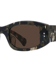 Boke Flower Havana Rectangular Sunglasses