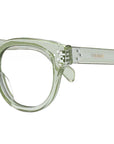 CELINE 3 Dots Green Round Eyeglasses