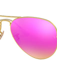 Aviator Flash Lenses RB3025 112/1Q Matte Gold Violet