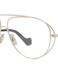 Signature Gold Geometric Eyeglasses