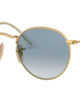 Round Flat Lenses RB3447N gold azure