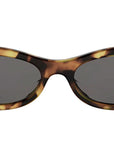 Triomphe Mini Havana Oval Sunglasses
