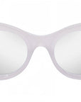 Anagram White Oval Sunglasses