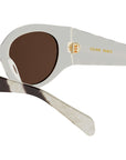 Triomphe Stamp Brown Round Sunglasses