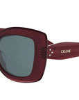 CELINE 3 Dots Bordeaux Geometric Sunglasses