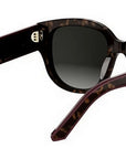 DiorPacific B2I Dark Havana Butterfly Sunglasses
