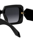 Serpenti Black Geometric Sunglasses