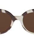 Triomphe Stamp Brown Round Sunglasses
