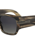 DiorBlackSuit XL S4I Havana Square Sunglasses