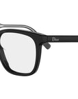 DiorRibbonO S1I Black Squared Eyeglasses