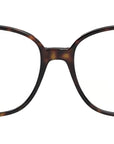 CELINE Thin Dark Havana Geometric Eyeglasses