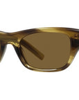 GV One Brown Havana Rectangular Sunglasses