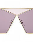Puzzle Gold Geometric Sunglasses