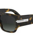 DiorBlackSuit XL S4I Havana Square Sunglasses