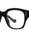 Anagram Black Geometric Eyeglasses