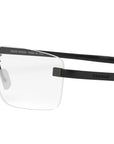 Flex Black Rectangular Eyeglasses