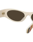 Signature Brown Geometric Sunglasses