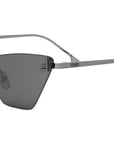 Fendi First Crystal Silver Cat Eye Sunglasses