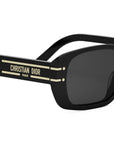 DiorSignature 12I Black Rectangular Sunglasses