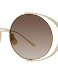 Signature Gold Round Sunglasses