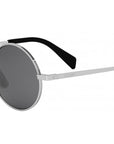 Metal Silver Round Sunglasses