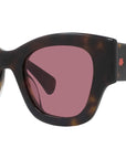 1970 Havana Square Sunglasses
