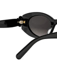 Dior Clover B1I Black Oval Sunglasses