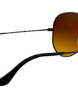 Aviator Flash Lenses Gradient RB3025 002/4O Black Blue