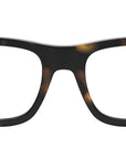 Fendi Diagonal Havana Rectangular Eyeglasses