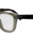 DiorBlackSuitO S10I Brown Geometric Eyeglasses