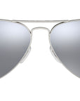 Aviator Mirror RB3025 019/W3 Matte Silver Grey