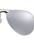 Aviator Mirror RB3025 019/W3 Matte Silver Grey