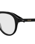 CELINE Thin Black Pilot Eyeglasses