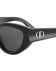 DiorGlow B1I Shiny Black Cat Eye Sunglasses
