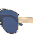 DiorSignature A3U Blue Gold Geometric Sunglasses