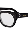 CELINE 3 Dots Black Cat Eye Eyeglasses