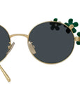 Signature Gold Oval Sunglasses