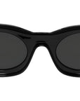Signature Black Oval Sunglasses