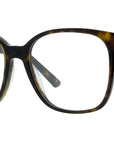 30MontaigneMiniO S2I Havana Geometric Eyeglasses
