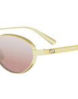 DiorCannage R1U Gold Oval Sunglasses
