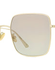 DiorStellaire SU Yellow Geometric Sunglasses