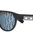 DiorB23 R1I Black Oval Sunglasses