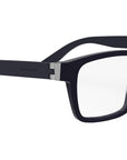 Aluminium Blue Rectangular Eyeglasses