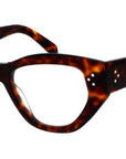 CELINE 3 Dots Havana Cat Eye Eyeglasses