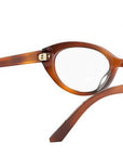DiorGlowO B1I Brown Oval Eyeglasses