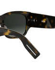 DiorBlackSuit XL S4I Havana Square Sunglasses