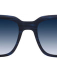 Zander Blue Square Sunglasses