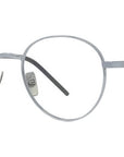 Titanium Silver Geometric Eyeglasses